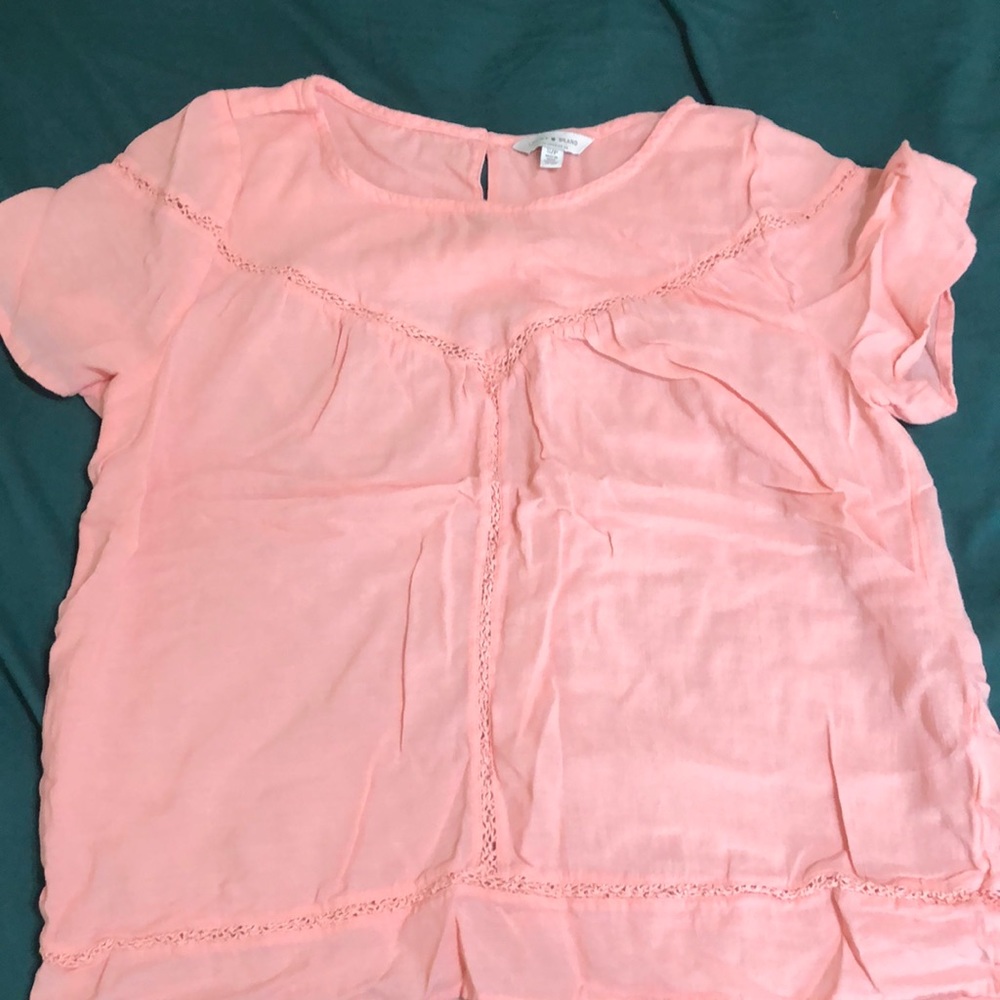 Pink lucky brand blouse